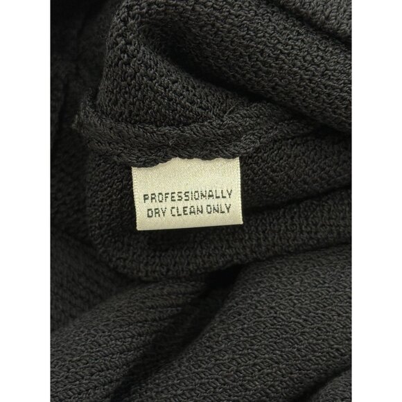 St. John Basics Black Knit Pencil Skirt Santana Knit Womens Size 10 Made In USA - Picture 4 of 6